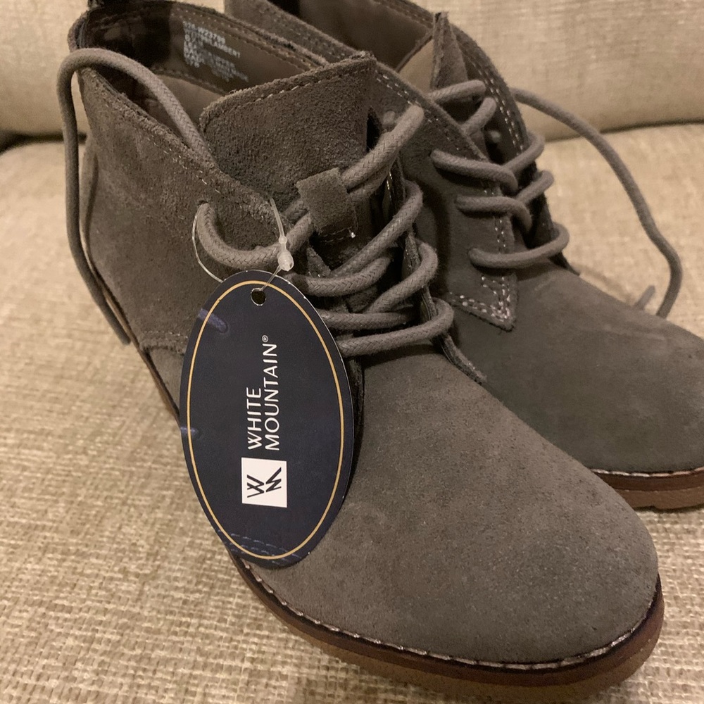 Wedge ankle boots leather Suede